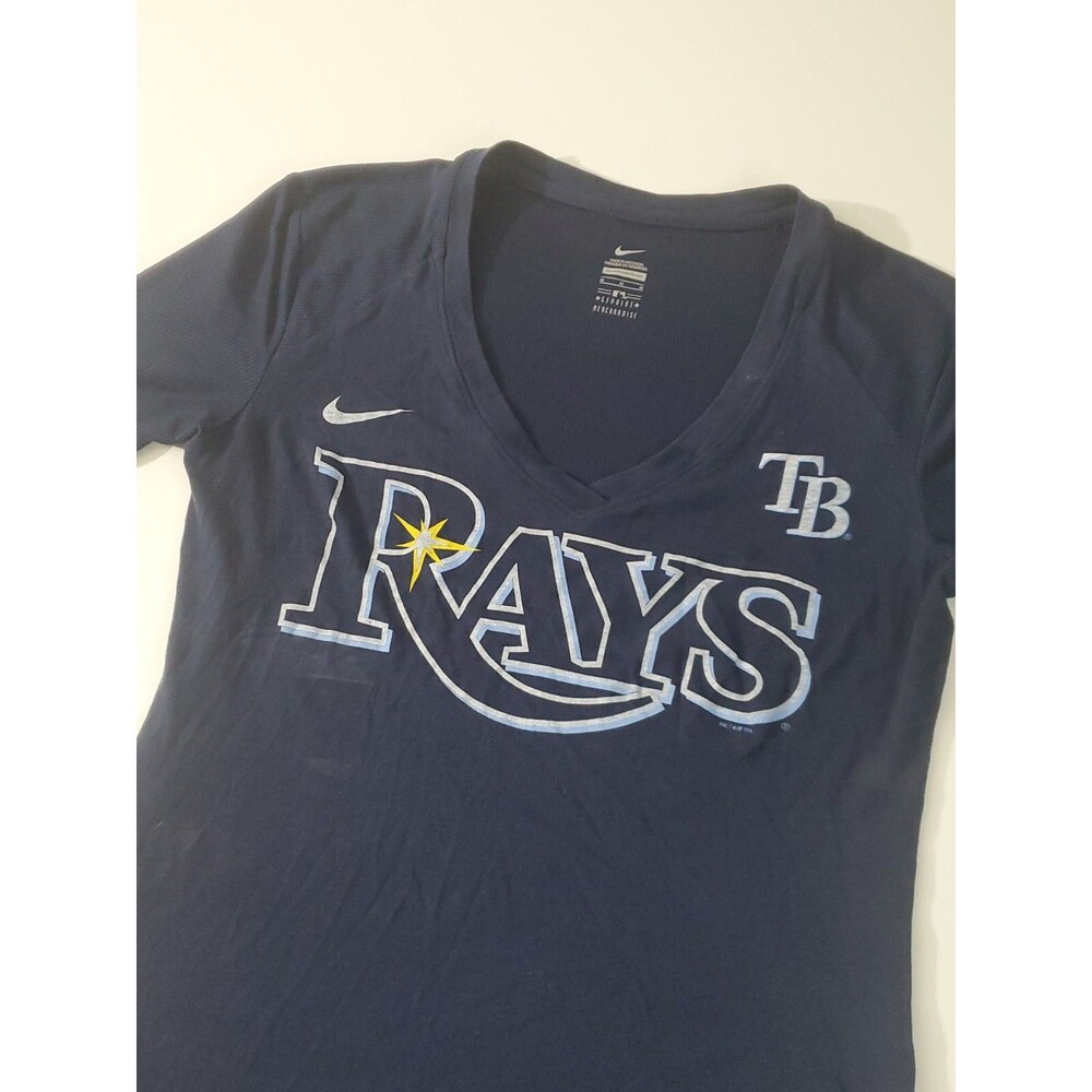 Nike MLB Genuine Merchandise Tampa Bay Ray's  Women's Short Sleeve Shirt, Medium